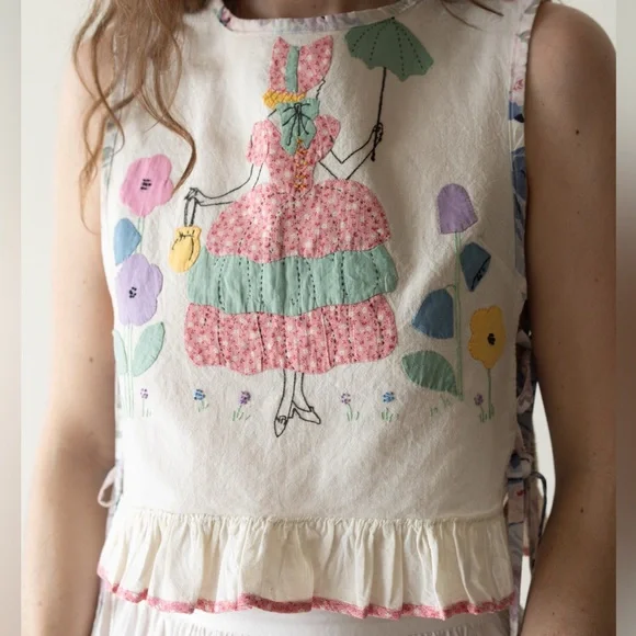 VTG | The Parasol Tie Top - Picture 1 of 5